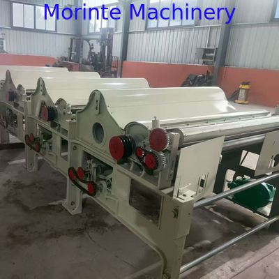 Textile waste recycling line