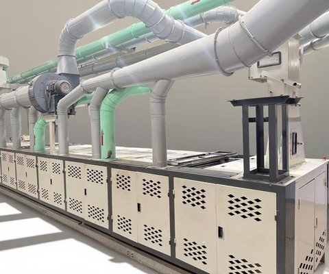Hard textile fabric waste recycling machine line