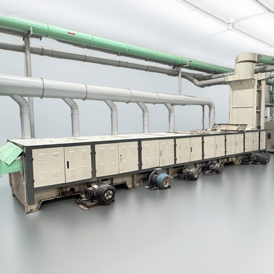 Hard textile fabric waste recycling machine line
