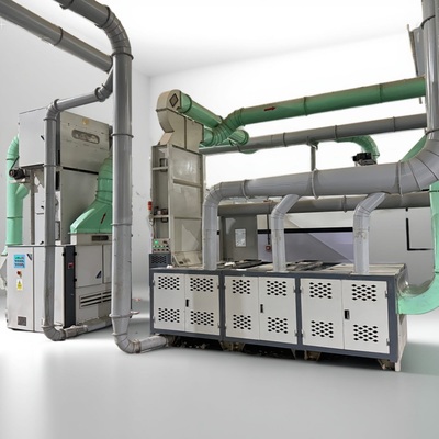 Waste cotton cleaning machine line