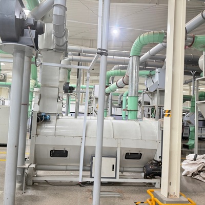 Waste cotton cleaning machine line