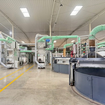 Waste cotton cleaning machine line