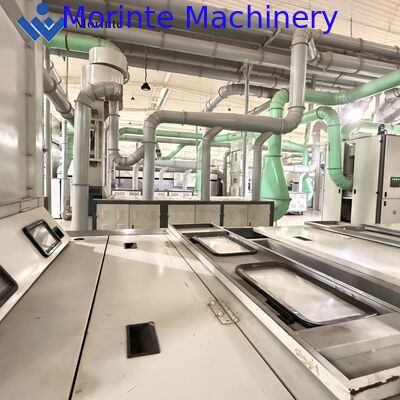 Garment waste recycling line