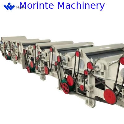 8 rollers cotton waste recycling machine yarn waste processing for yarn making