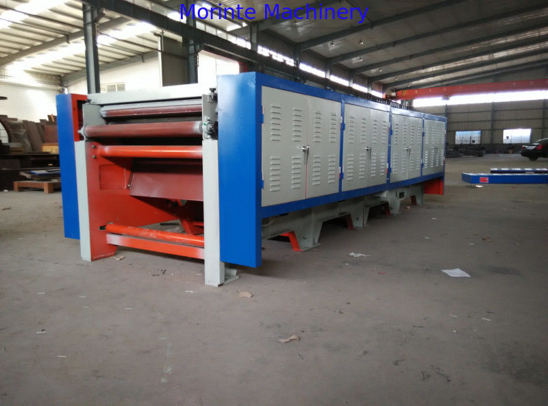 Fabric garments waste recycling machine with four cylinder for insulating layer